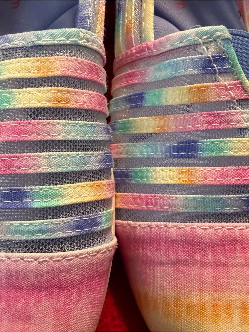 Skechers BOBS Slip-On Flats - Pastel Rainbow Tie-Dye